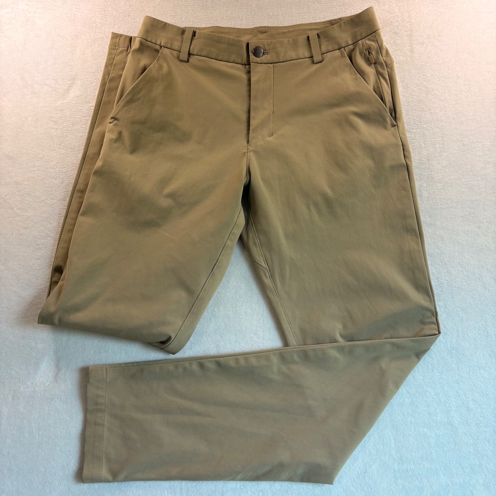 Lululemon Commission Slim-Fit Pant Khaki Tan Mens 30 ABC Technical Chino